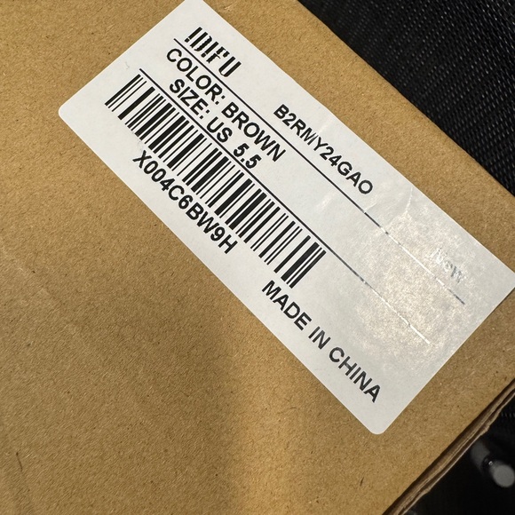 IDIFU Glossy Chocolate Combat Boots - Picture 4 of 4